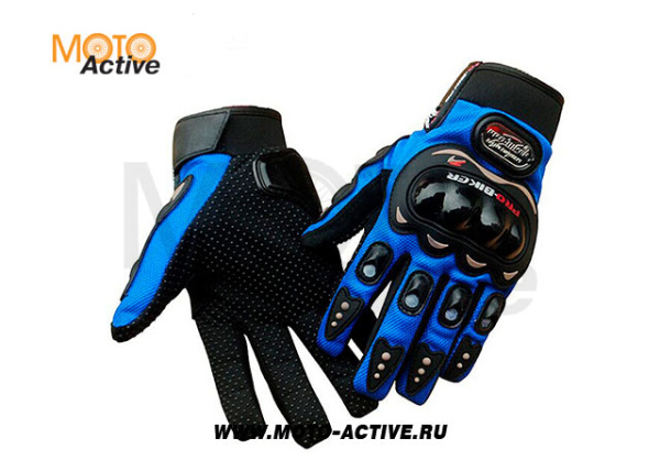 Перчатки YM008-3 синие